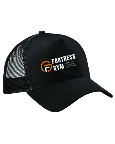 Fortress Gym Strength Through Resilience Trucker Cap